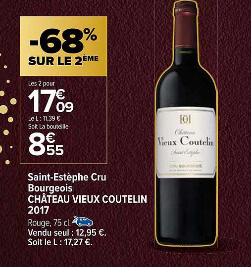saint-estèphe cru bourgeois château vieux coutelin 2017