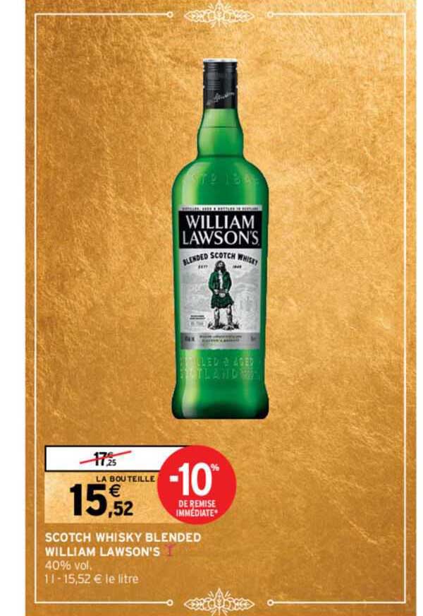 scotch whisky blended william lawson's