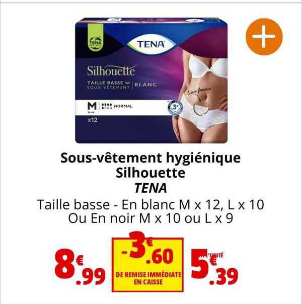 sous-vêtement hygiénique silhouette tena