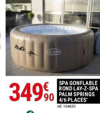 spa gonflable rond lay-z-spa palm springs 4/6 places