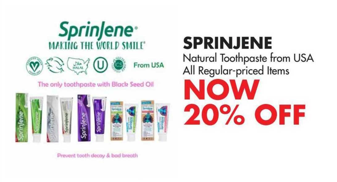sprinjene natural toothpaste from usa