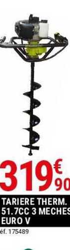 tarière therm. 51.7cc 3 mèches euro v