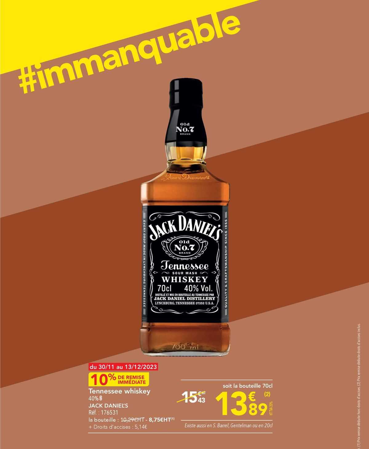 tennessee whiskey jack daniel's