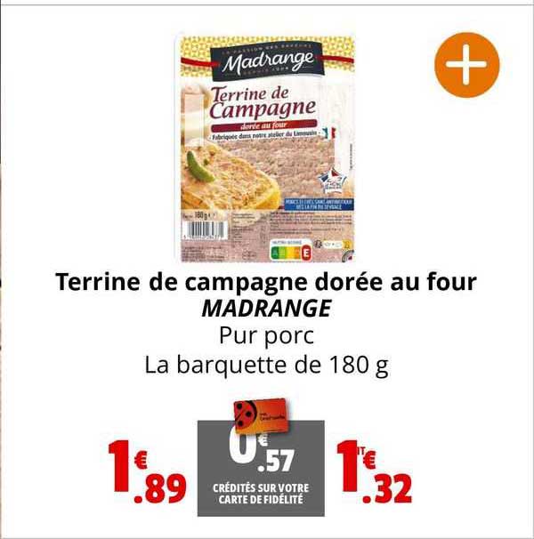 terrine de campagne dorée au four madrange