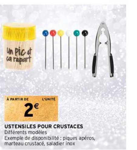 ustensiles pour crustacés