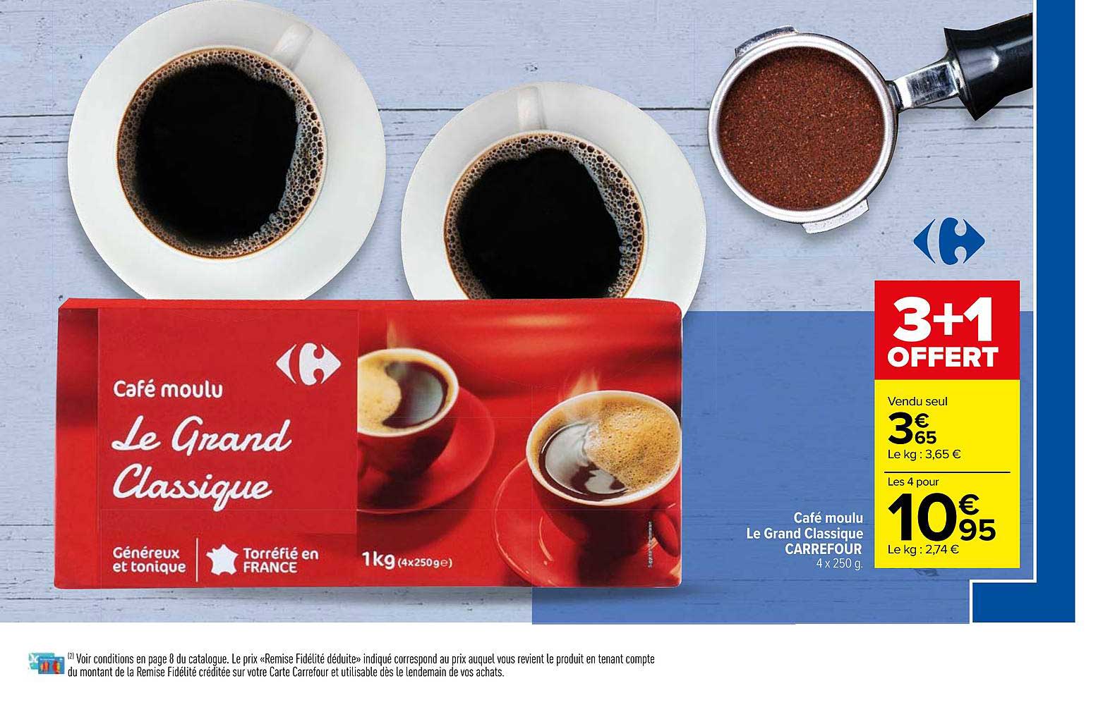 Café Moulu Le Grand Classique Carrefour