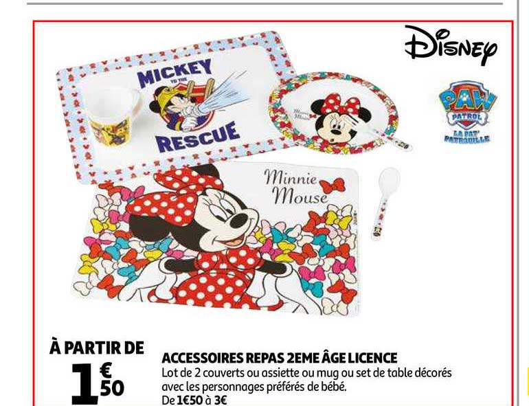 Accessoires Repas 2ème âge Licence