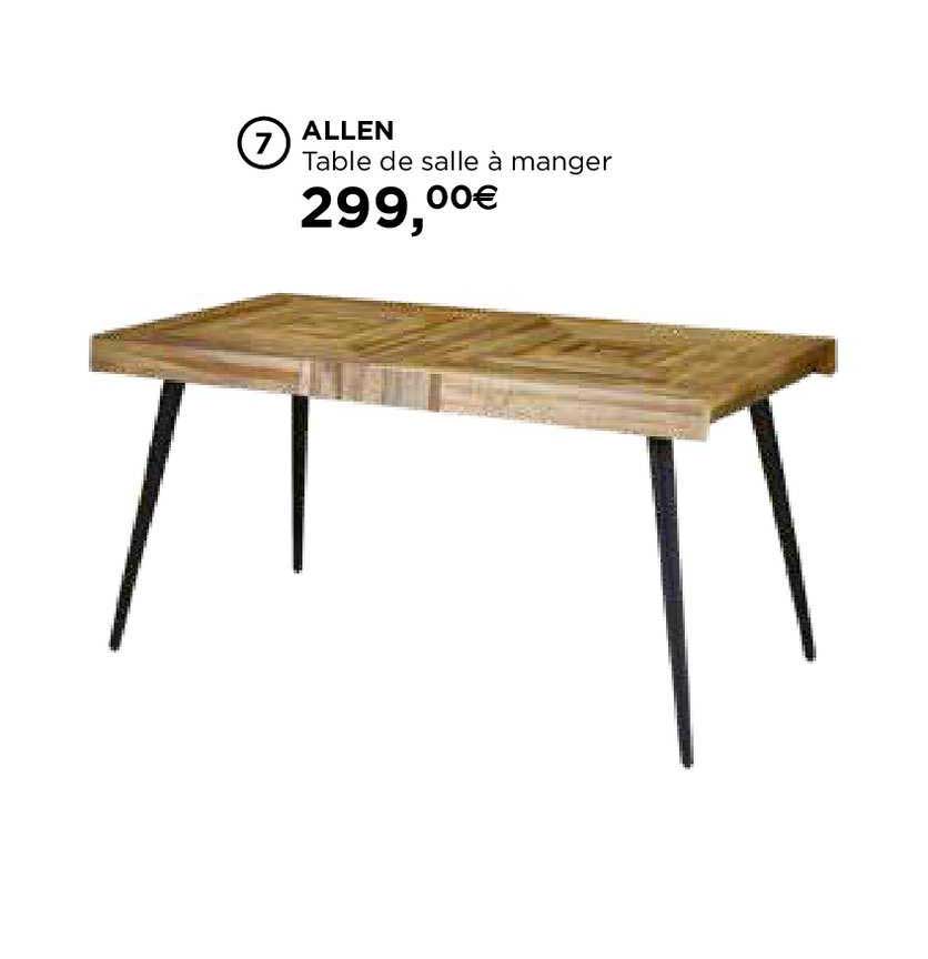 allen table de salle à manger