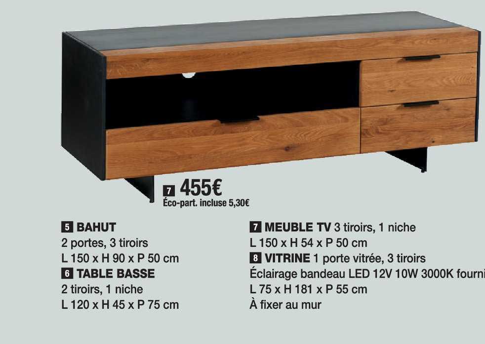 Bahut Table Basse Meuble Tv Vitrine