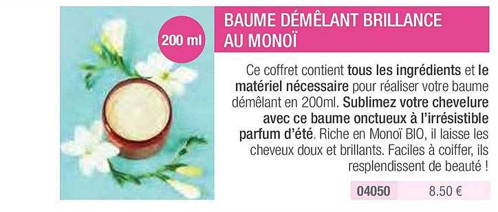Baume Démêlant Brillance Au Monoï