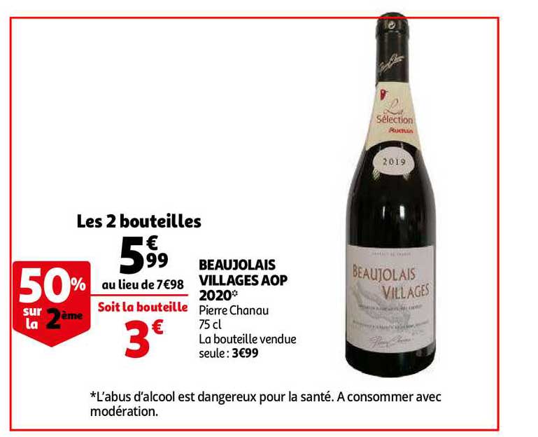 beaujolais villages aop 2020 pierre chanau