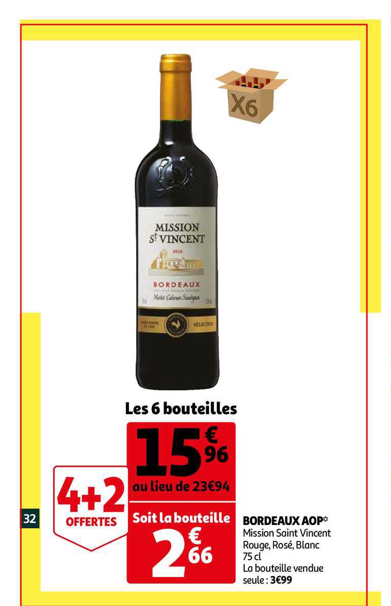 bordeaux aop 4+2 offertes