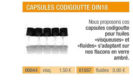 Capsules Codigoutte Din18