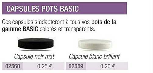 capsules pots basic