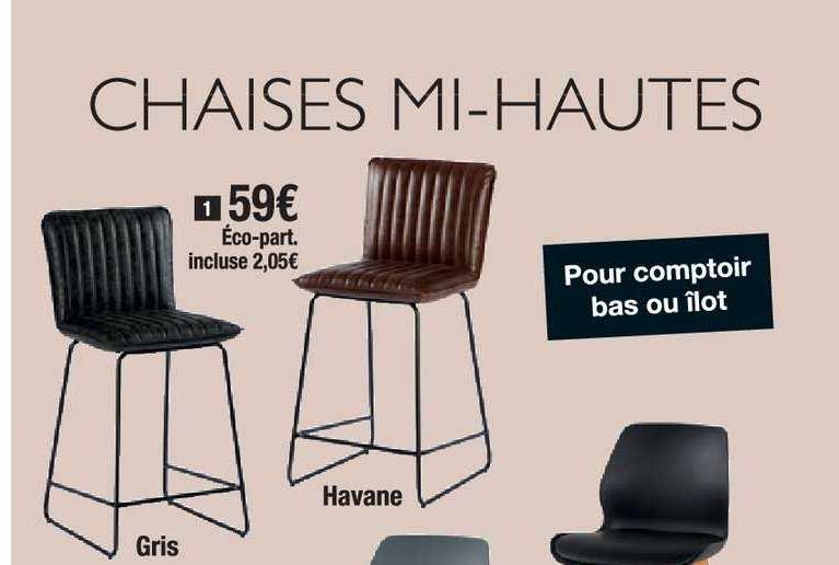 chaises mi hautes