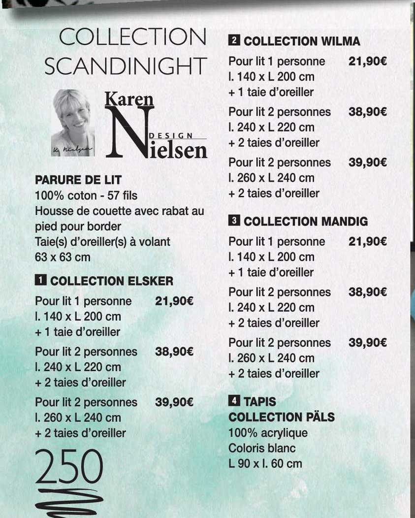 collection scandinight : parure de lit, collection elsker, collection wilma, collection mandig, tapis collection päls