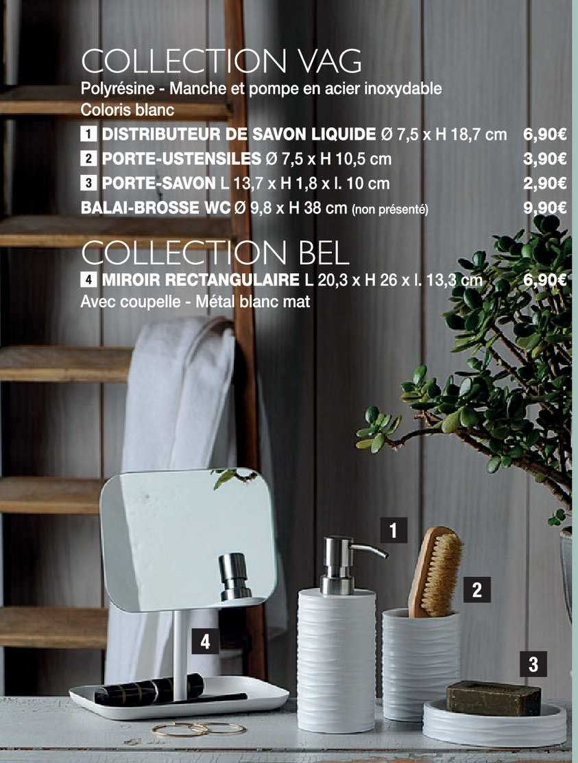 collection vag : distributeur de savon liquide, porte-ustensiles, porte-savon, balai-brosse wc