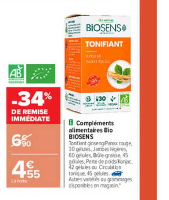 compléments alimentaires bio biosens