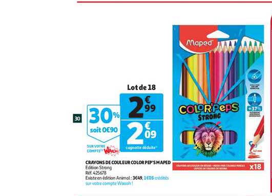 crayons de couleur color pep's maped