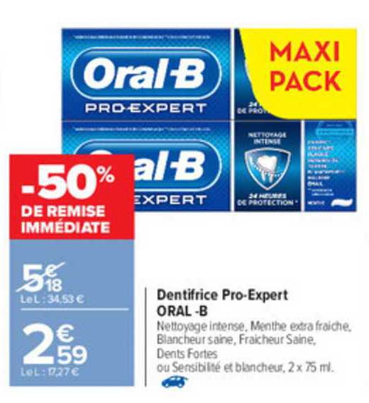 dentifrice pro-expert oral-b