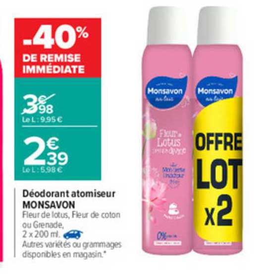 Déodorant Atomiseur Monsavon