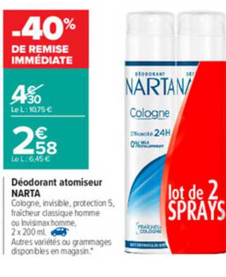 Déodorant Atomiseur Narta