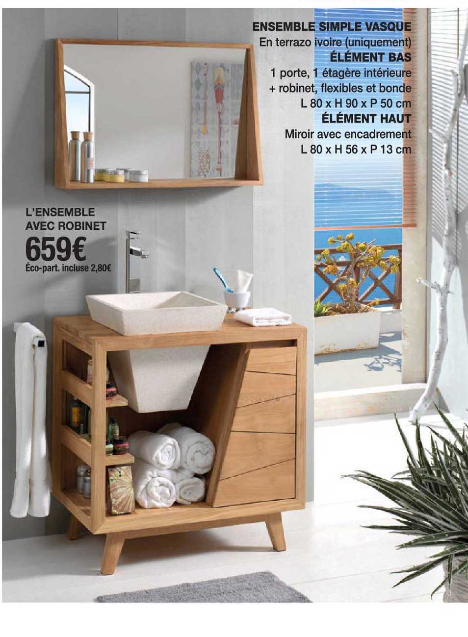 Ensemble Simple Vasque élément Bas élément Haut