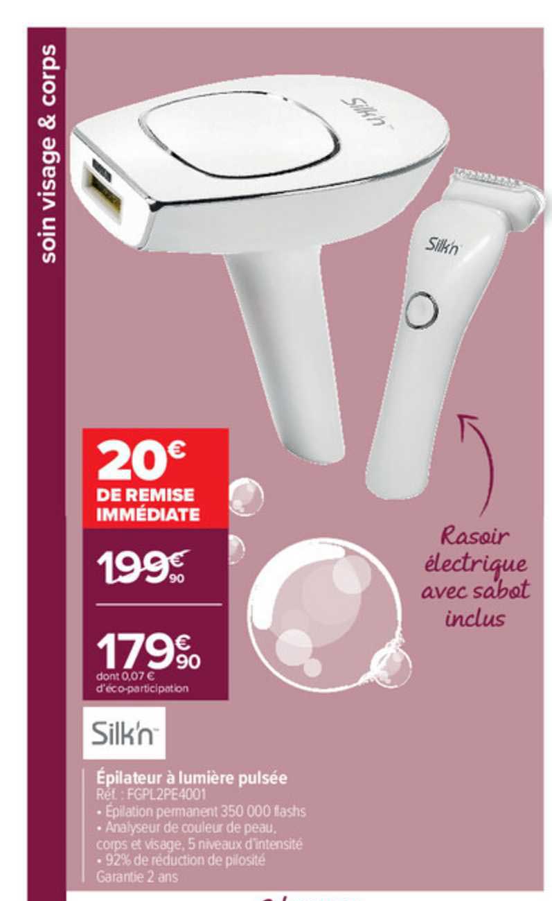 épilateur à Lumière Puisée Silk'n