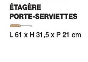 étagère porte-serviettes
