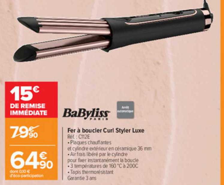 fer à boucler curl styler luxe babyliss