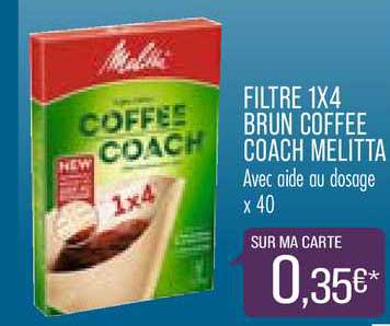 filtre 1x4 brun coffee coach melitta