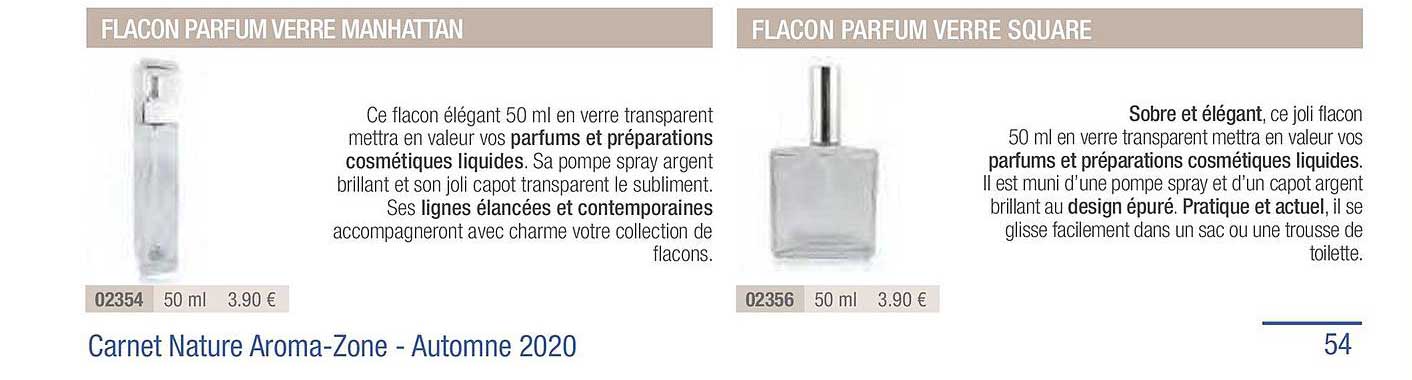 Flacon Parfum Verre Manhattan Flacon Parfum Verre Square
