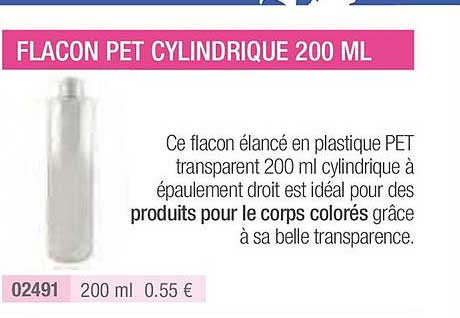 Flacon Pet Cylindrique 200 Ml