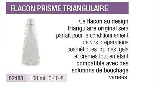 flacon prisme triangulaire