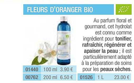 fleurs d'oranger bio