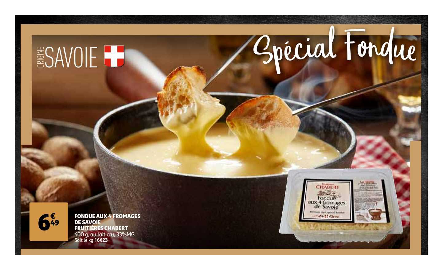 fondue aux 4 fromages de savoie fruitières chambert
