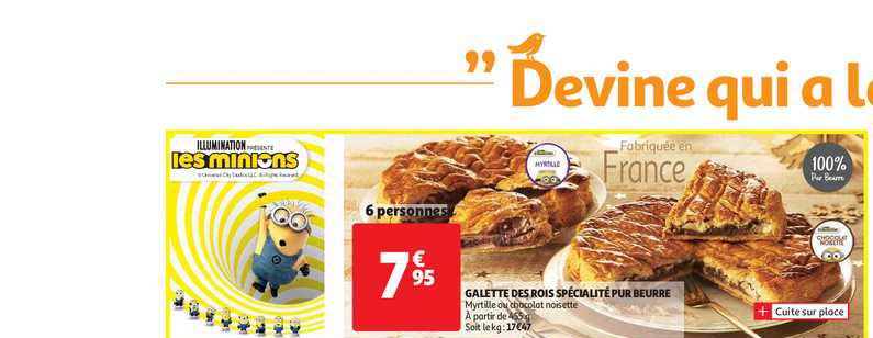 galette des rois spécialité pur beurre