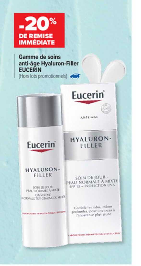 gamme de soins anti-âge hyaluron-filler eucerin