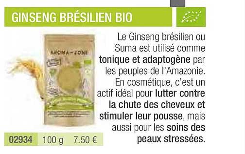 ginseng brésilien bio