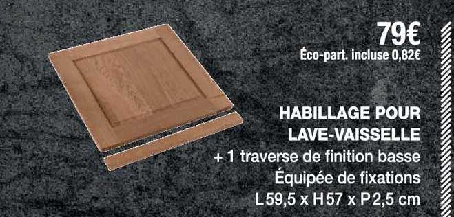 habillage pour lave vaisselle
