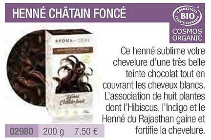 henné châtain foncé