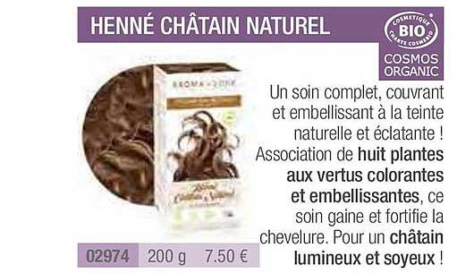 henné châtain naturel