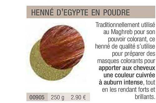henné d'égypte en poudre