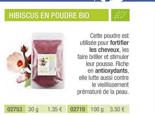 Hibiscus En Poudre Bio