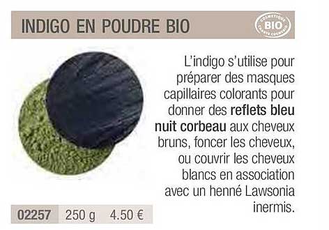 indigo en poudre bio