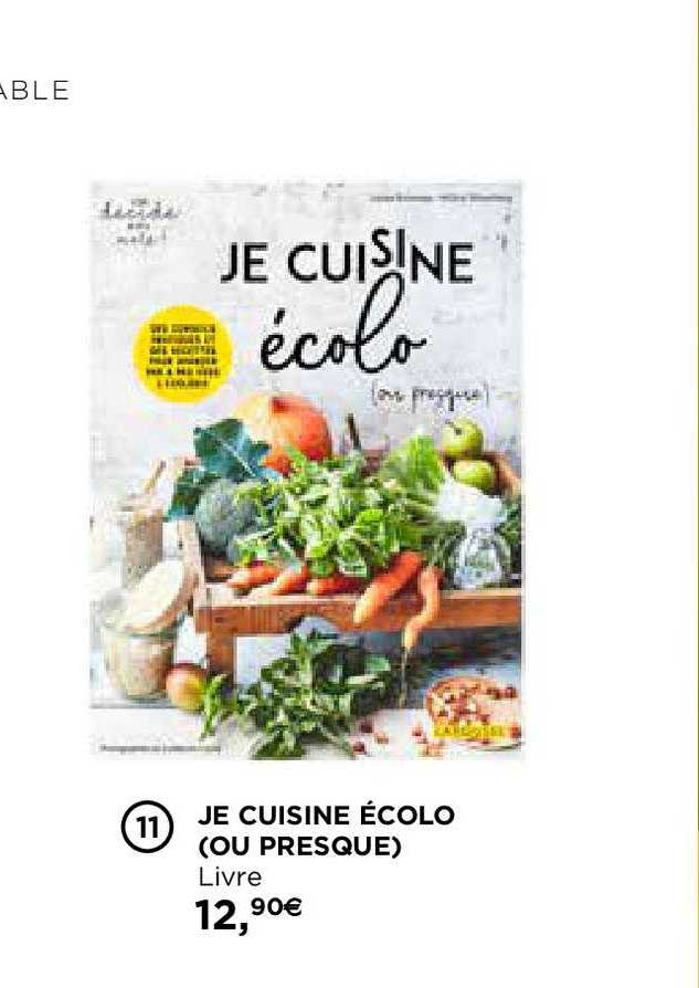 je cuisine écolo livre