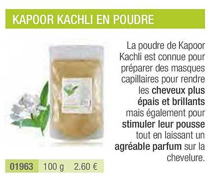 kapoor kachli en poudre