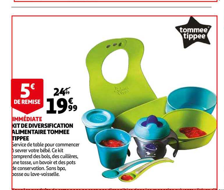 kit de diversification alimentaire tommée tipée