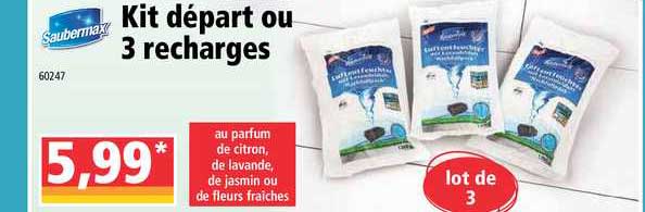 kit départ ou 3 recharges saubermax