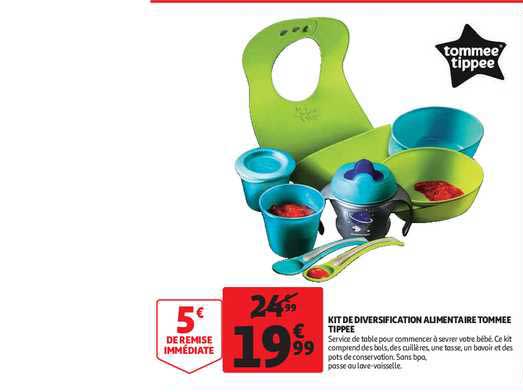 kit diversification alimentaire tommée tippée